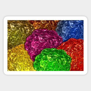 Colorful Jelly Blackberries Sticker